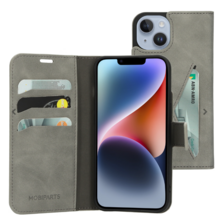 Mobiparts Classic Wallet Case Apple iPhone 14 Granite Grey