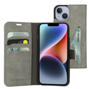 Mobiparts Classic Wallet Case Apple iPhone 14 Granite Grey
