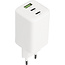 Mobiparts GaN Wall Charger USB-Cx2/USB-A PD 3.0/QC 65W White V2