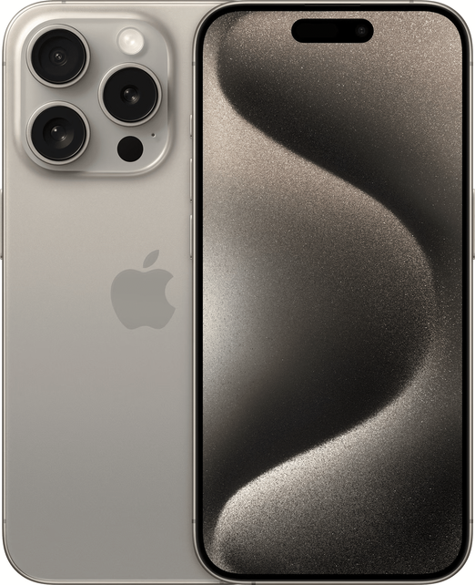 Apple iPhone 15 Pro - 128GB - Natural Titanium - Zeer goed (Marge)