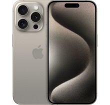 Apple iPhone 15 Pro - 128GB - Als Nieuw - Natural titanium  (Marge)