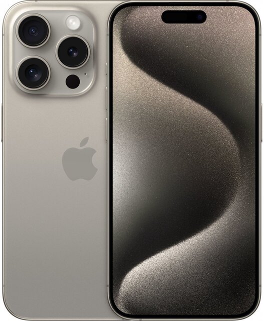 Apple iPhone 15 Pro - 128GB - Als Nieuw - Natural titanium  (Marge)
