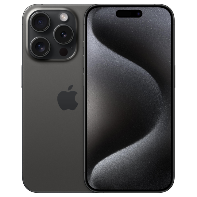 Apple iPhone 15 Pro - 128GB - Als Nieuw Zwart Titanium (Marge)