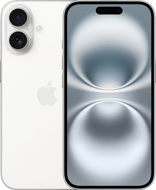 Apple iPhone 16 - wit - 128GB - Zeer goed (marge)