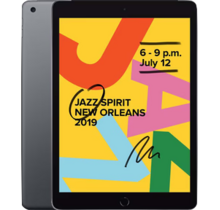 iPad 2019 - 32GB - Space gray - Als nieuw  (marge) + Kids Guard Tablet Case