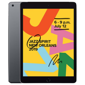 iPad 2019 - 32GB - Space gray - Als nieuw  (marge) + Kids Guard Tablet Case
