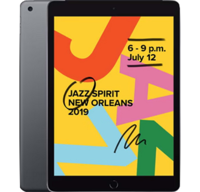 iPad 2019 - 32GB - Space gray - Als nieuw  (marge) + Kids Guard Tablet Case