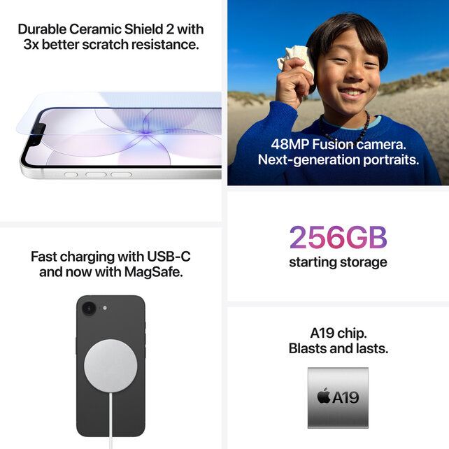 Apple iPhone 17e - 256GB - Nieuw Zwart (Marge)