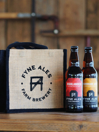Fyne Ales Jute Bag & Beers x 6