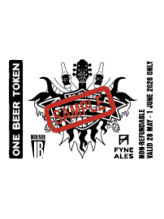 Fyne Ales FyneFest 2026 Beer Tokens