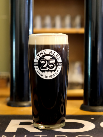 Keg Pint Glass 25th Anniversary