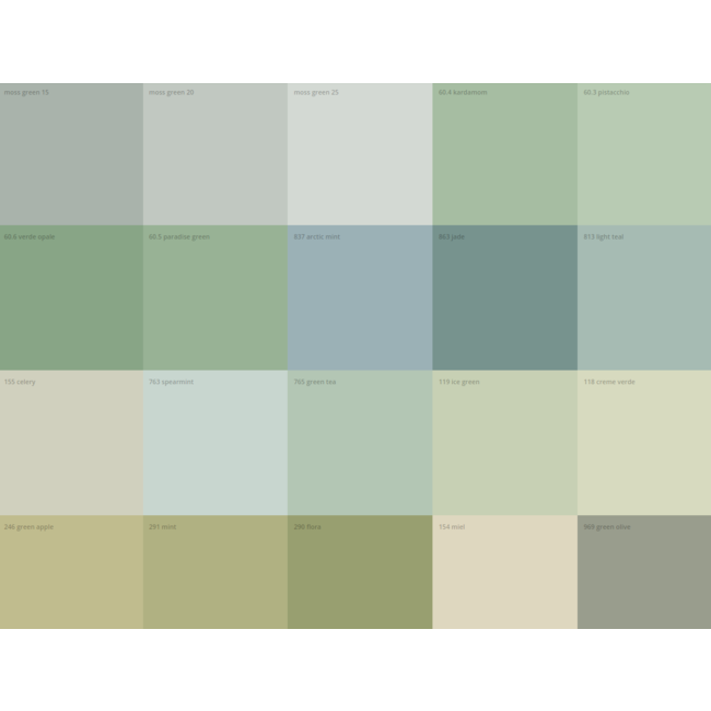 Auro 535 CFL Leemverf | 1L | groen tinten