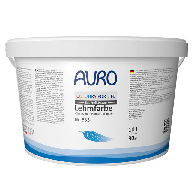 Auro 535 CFL Leemverf | 10L | paars tinten