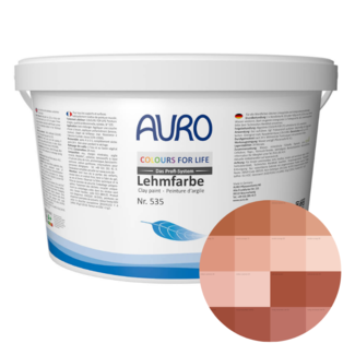 Auro Nr. 535 CFL Leemverf - 1 liter - Rood tinten