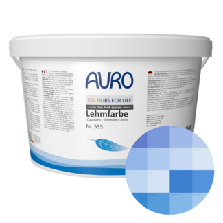 Auro Nr. 535 CFL Leemverf - 1 liter - Blauw tinten