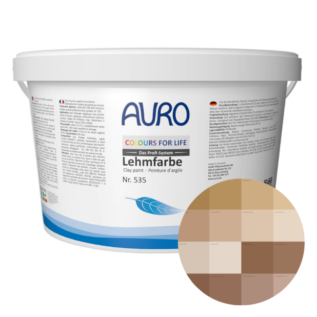 Auro 535 CFL Leemverf | 1L | bruin tinten
