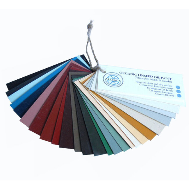 Allbäck  Allbäck Kleurenwaaier Lijnolieverf | 40 kleuren