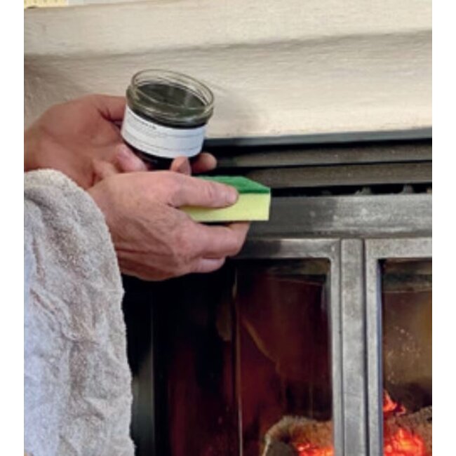 Allbäck  Lijnolieverf kachelzwart