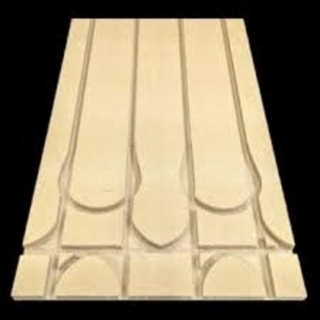 WEM  Houtvezel Montageplaat | Bocht | 30mm | 100 x 50cm | 0.5m2