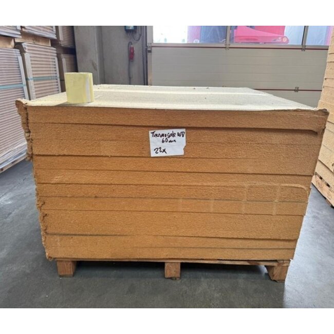 Gutex Uitverkoop:  Thermowall T+G, 60mm, 180x60cm, 80 platen, 77,76m2