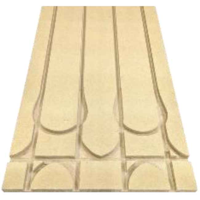 WEM  WEM Houtvezel Montageplaat | bocht | 30mm | 100 x 50cm | 100% PEFC