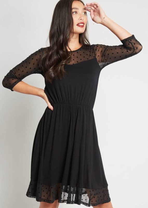 Alice + Olivia Black Cocktail Dress