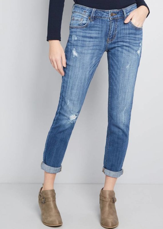 Light Wash Ankle Jeans