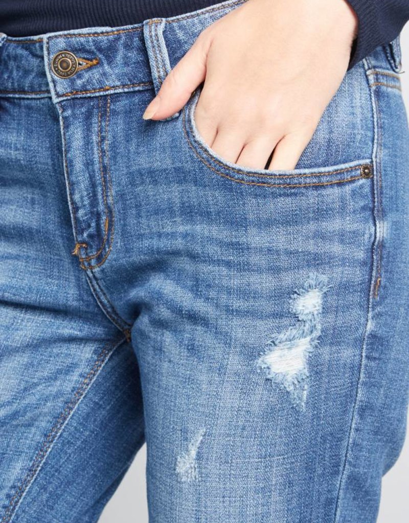 Light Wash Ankle Jeans