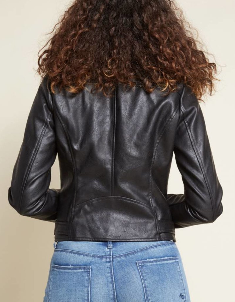 Vegan Leather Moto Jacket