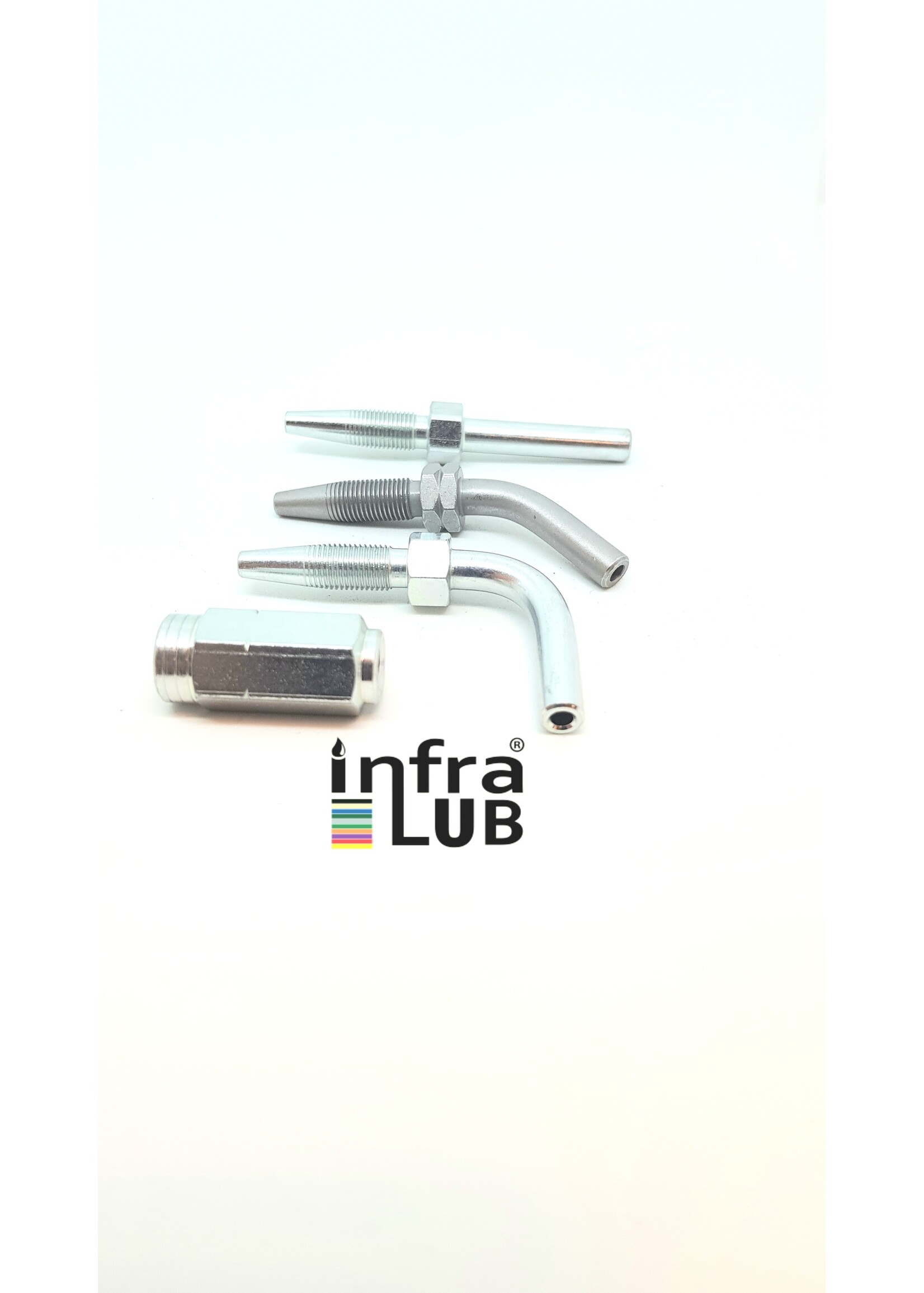 Pijpeind 90° voor HD Slang  8,6x4