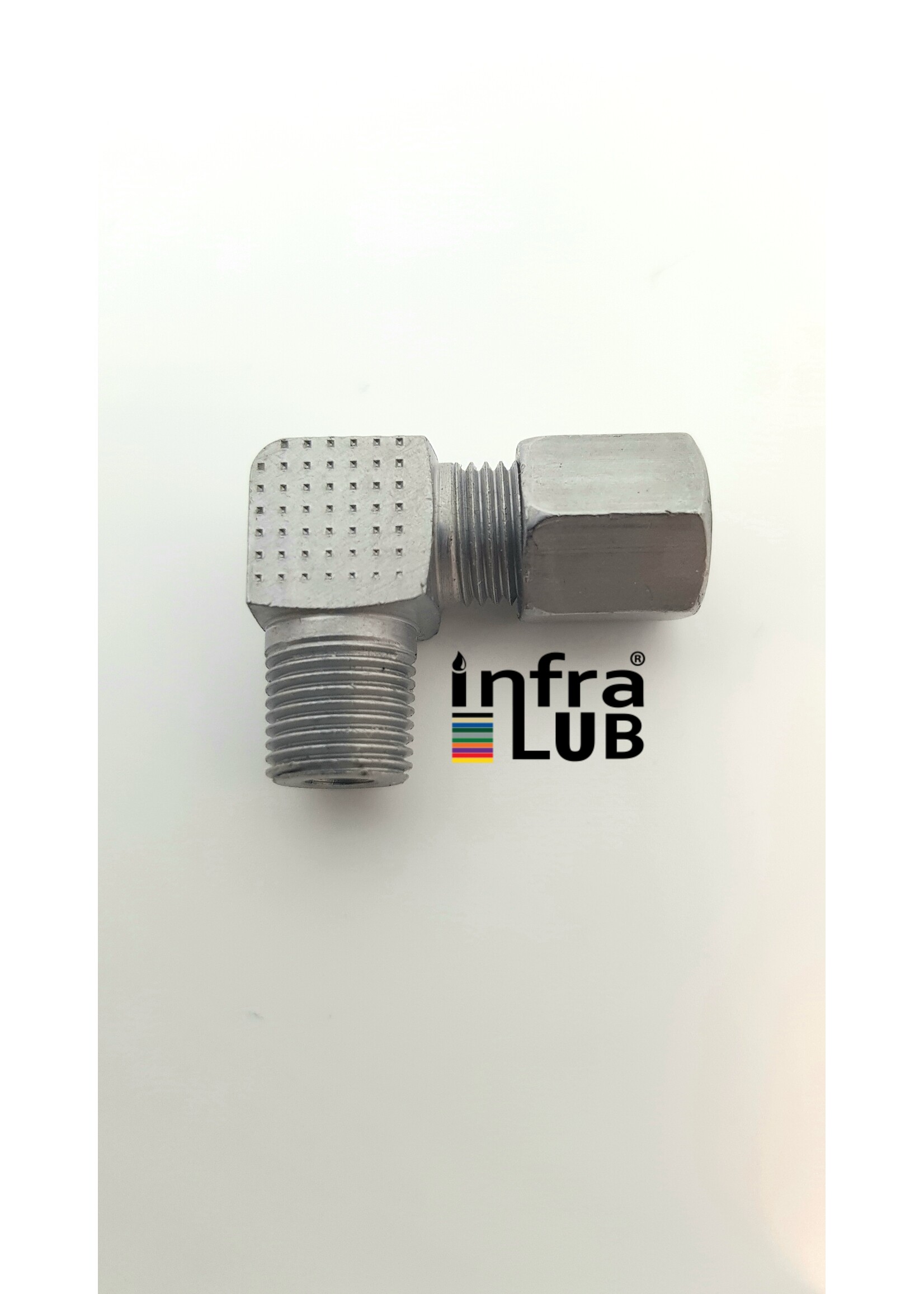 Inschroefkoppeling 6L haaks