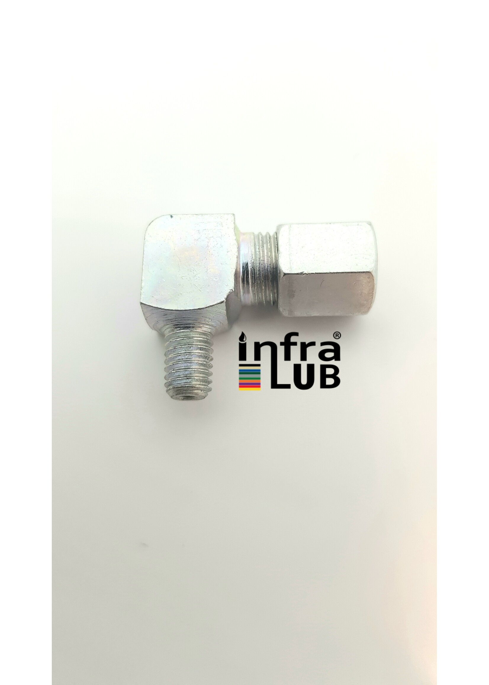 Inschroefkoppeling haaks gegalvaniseerd