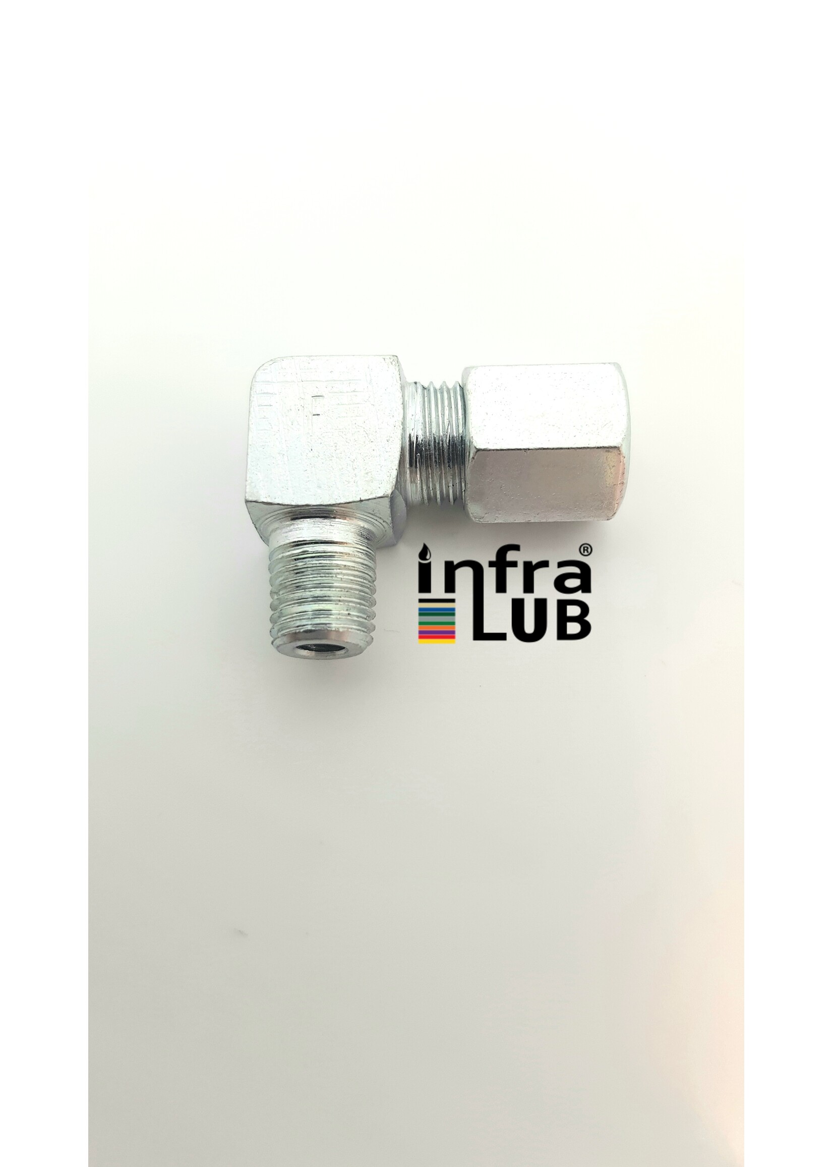 Inschroefkoppeling haaks gegalvaniseerd