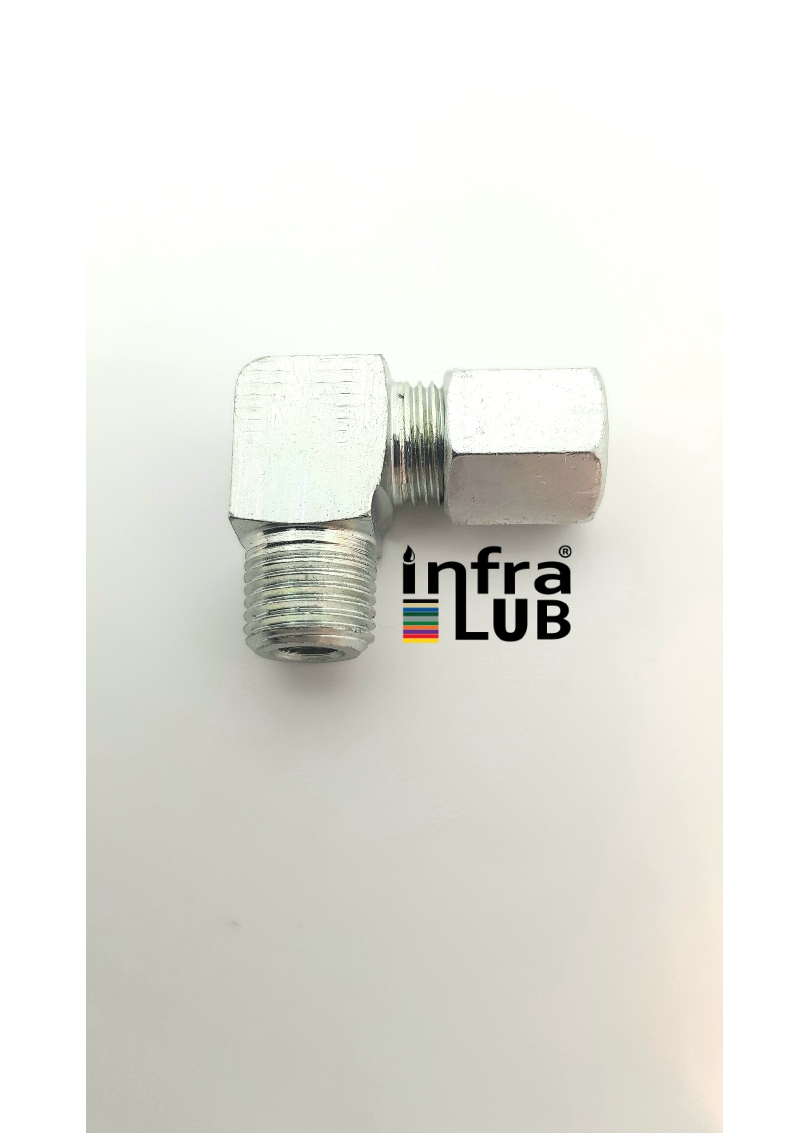 Inschroefkoppeling 6L haaks