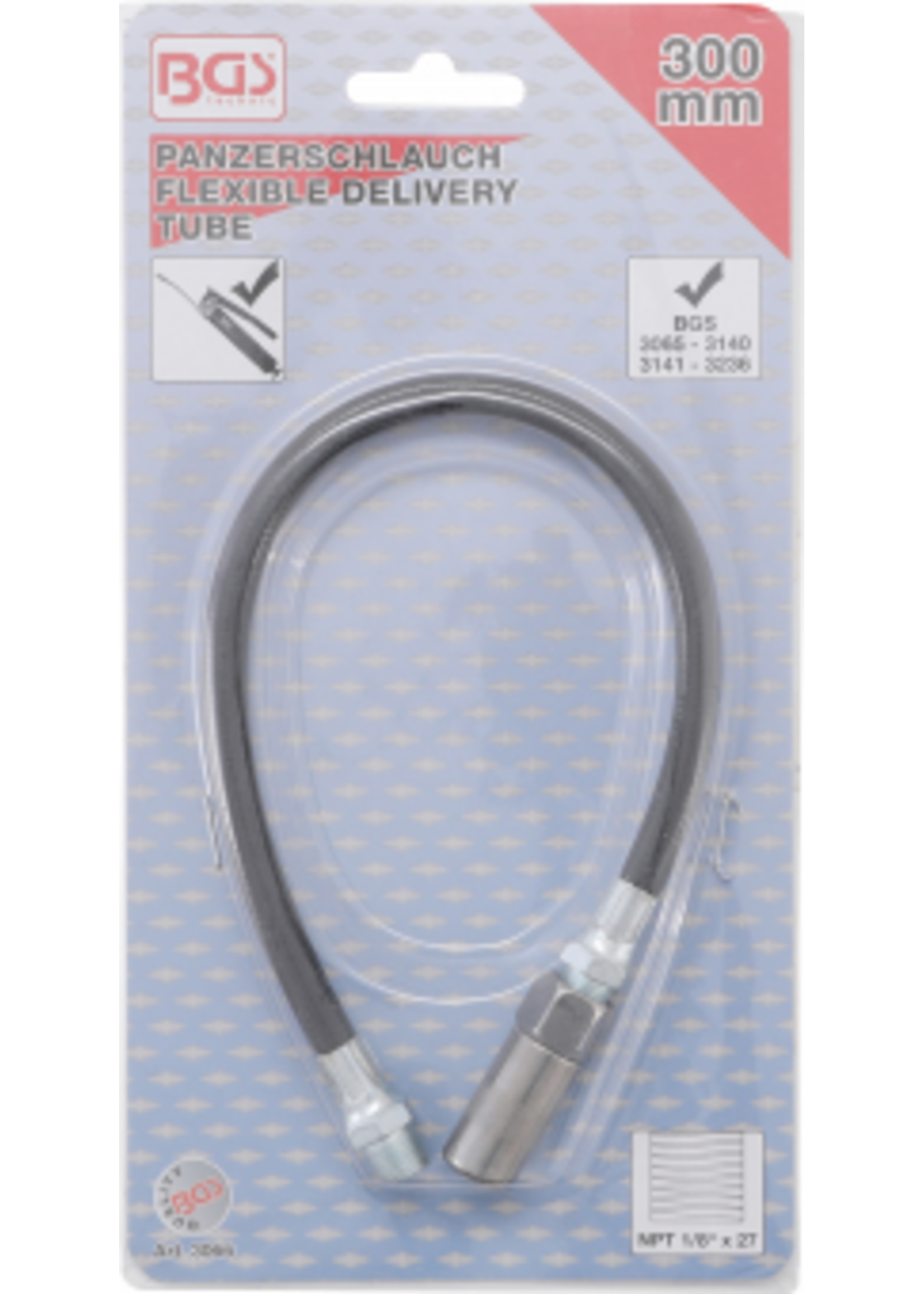 BGS Vetspuitslang 300mm 1/8" NPT aansluiting