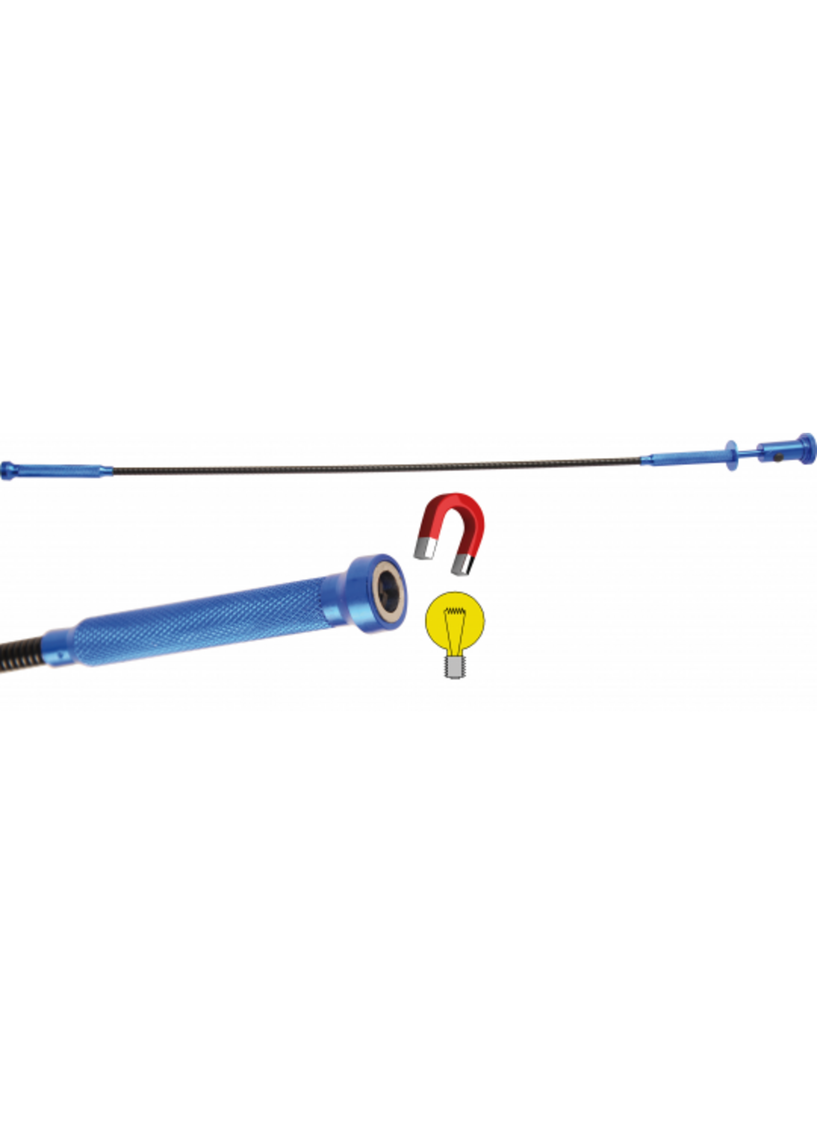 BGS Grijper-lampje-magneet-combi 3 in 1 | 615 mm