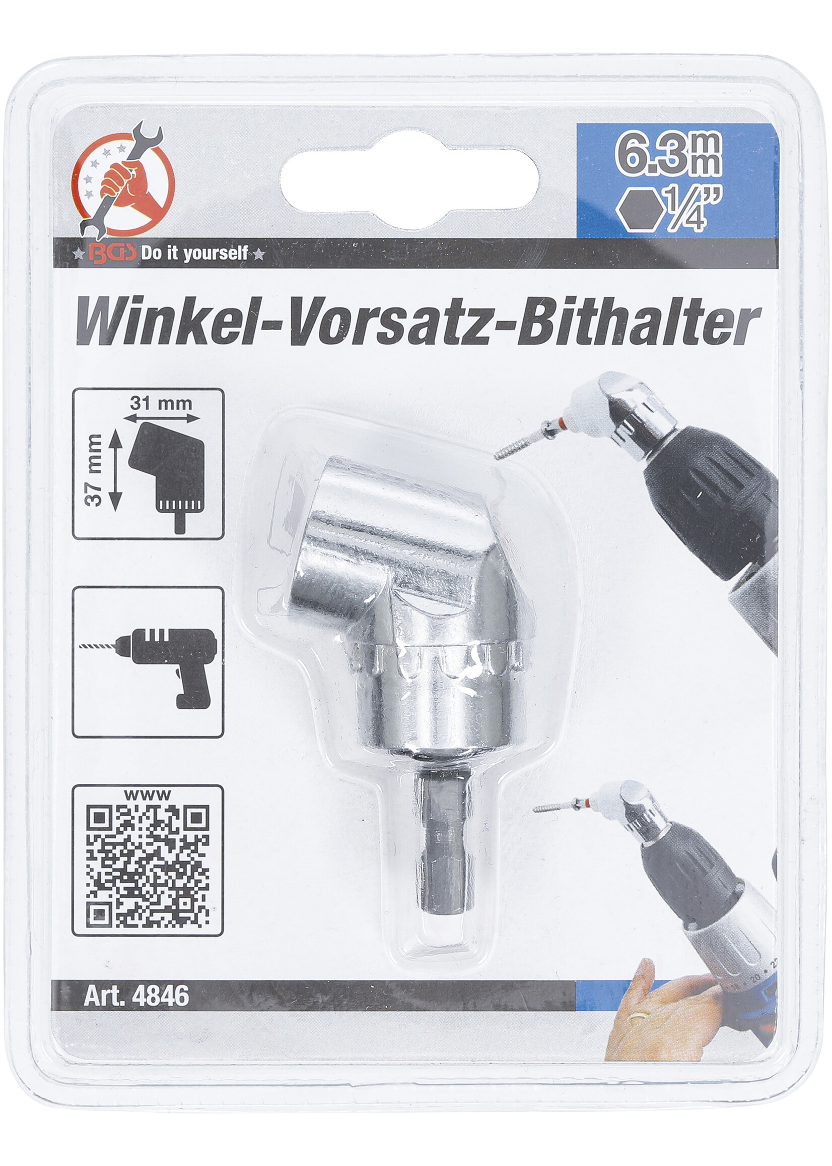 BGS Bithouder hoekadapter