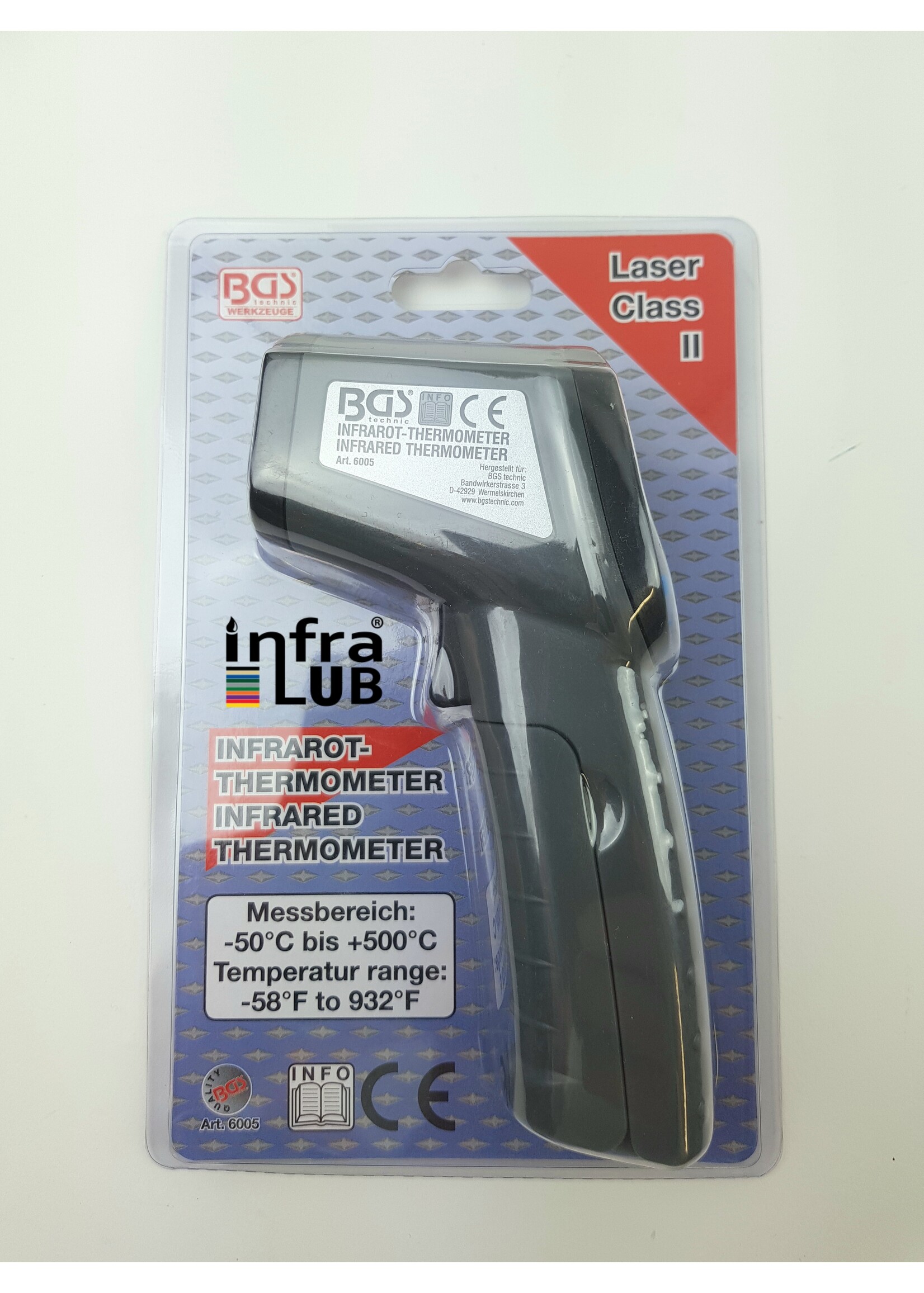 BGS Digitale laserthermometer | -50 ° C | 500 ° C