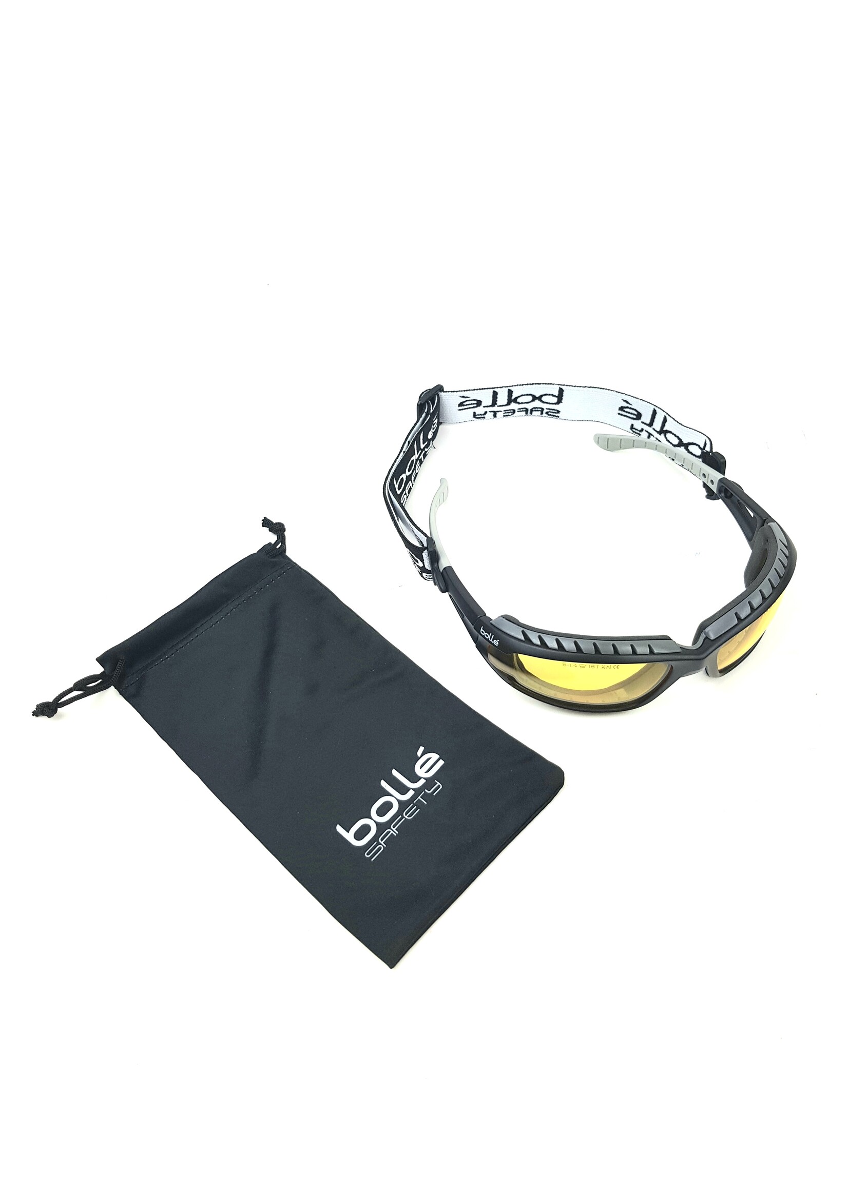 Bollé Safety Bollé Tracker II Tactical Bril Yellow lens platinum zwart