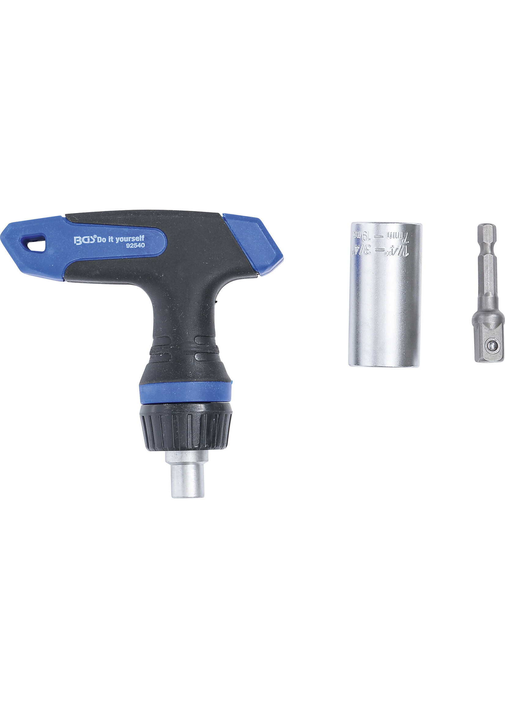 BGS Multi-dop  adapterset T-ratelhandgreep 3-delig