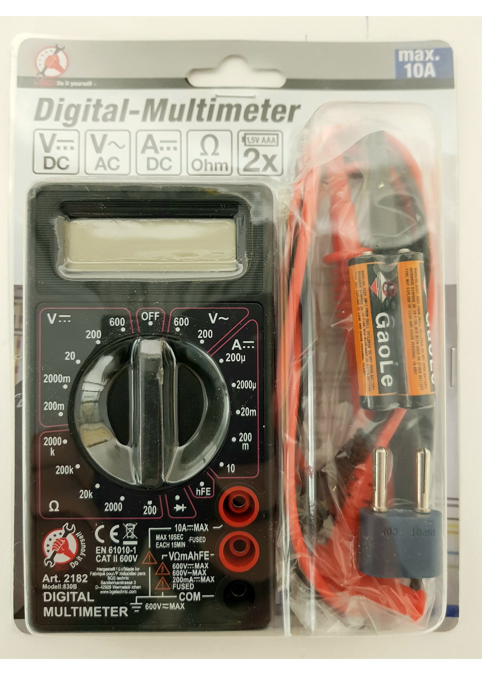 BGS Multimeter | Universeelmeter | 3,5 Digits LCD