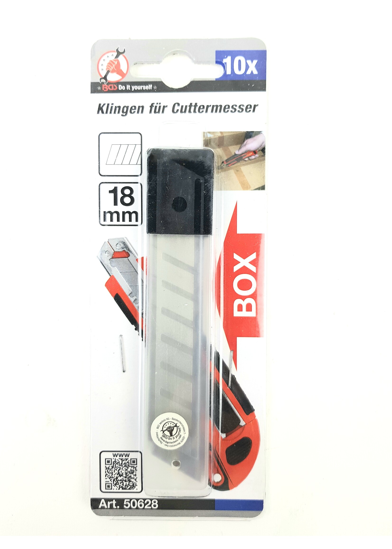 BGS Vervangende afbreek messenset | 18 mm | 10 stuks