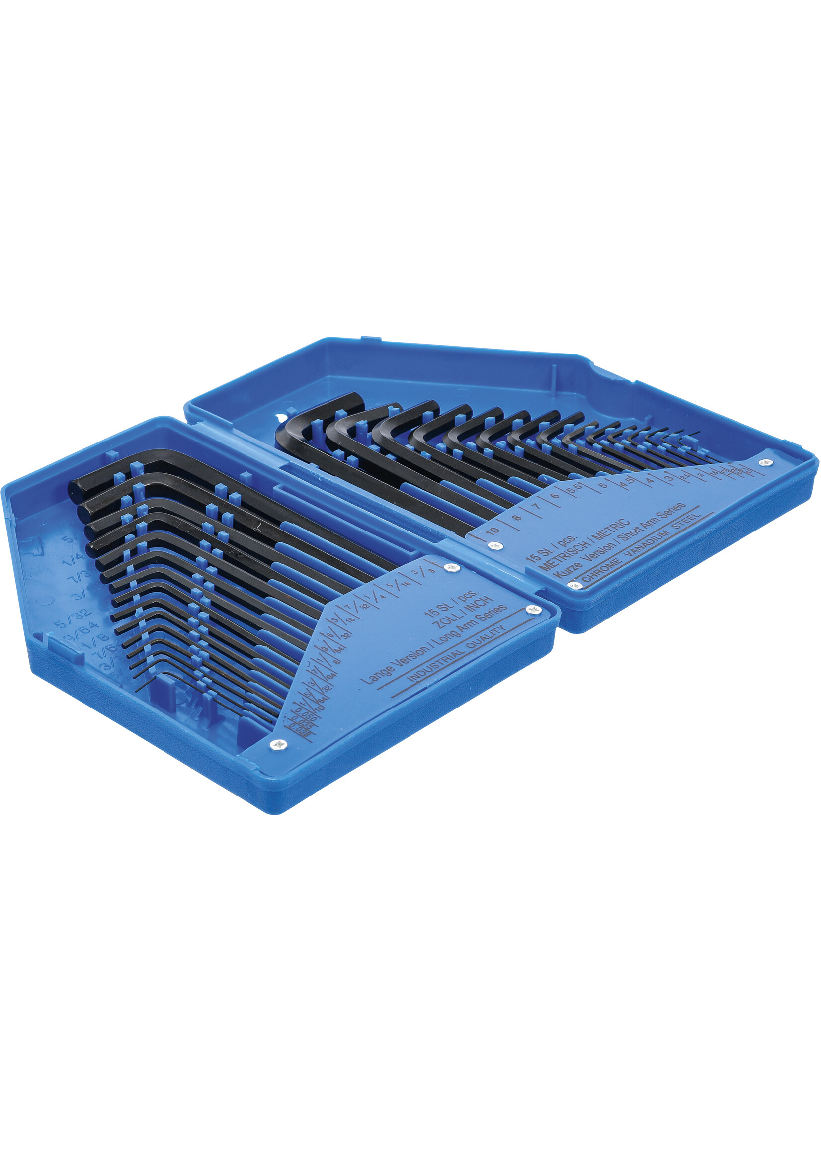 BGS Inbussleutelset | Inch / metrisch | Binnenzeskant | 30 stuks