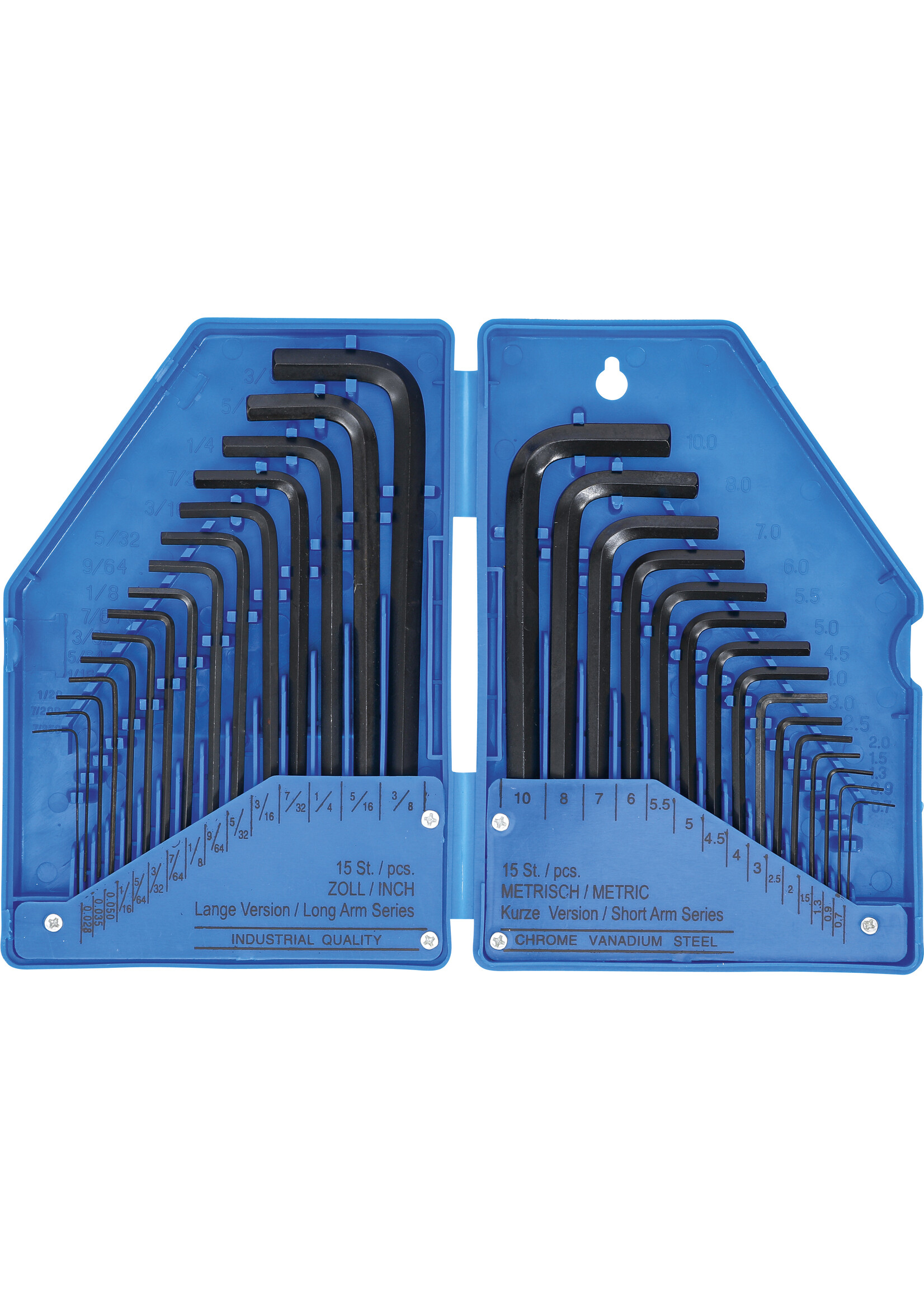 BGS Inbussleutelset | Inch / metrisch | Binnenzeskant | 30 stuks