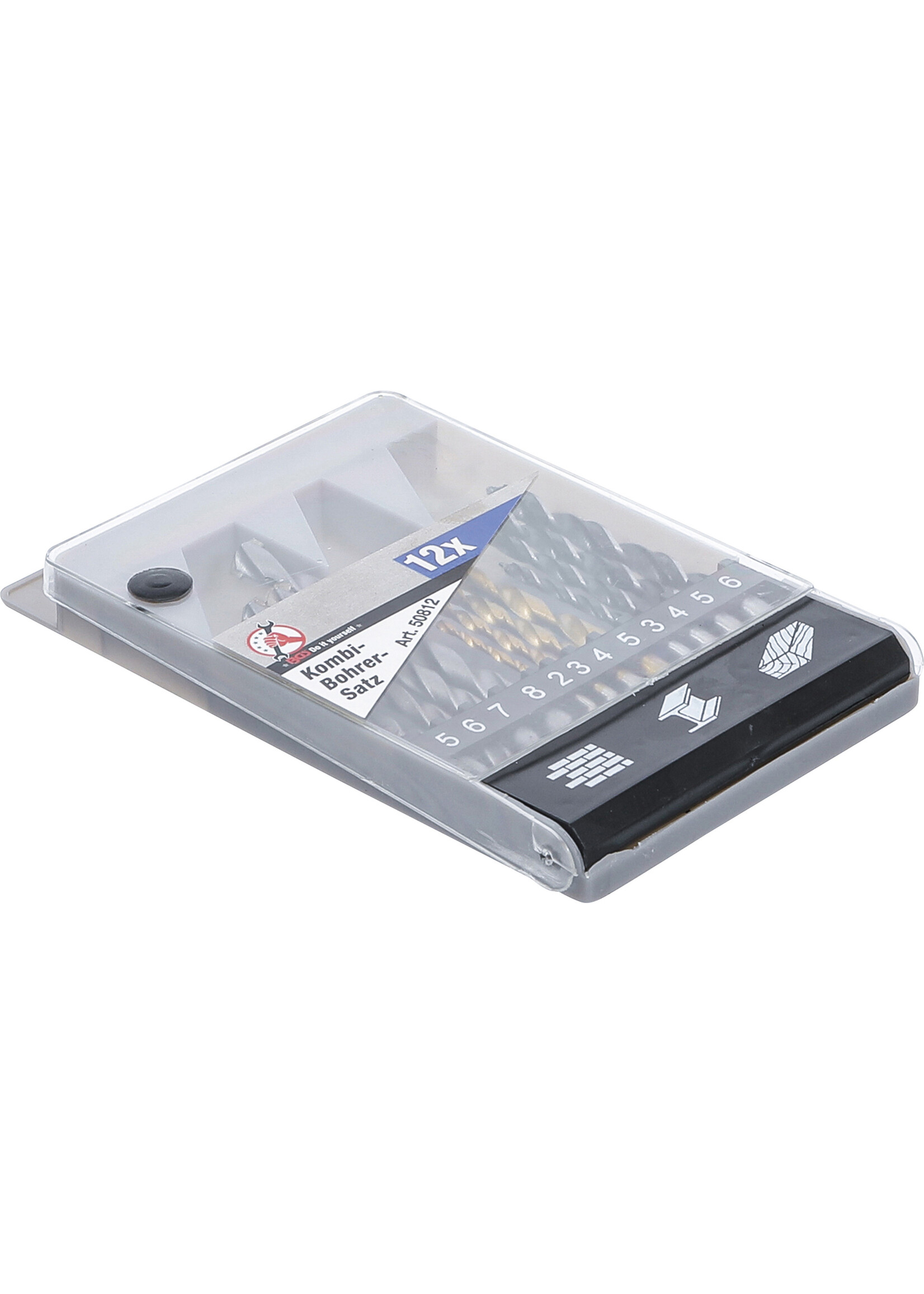 BGS Combinatie boren set - Houtboren - Steenboren - Metaalboren set HSS Titanium - 2mm - 8mm