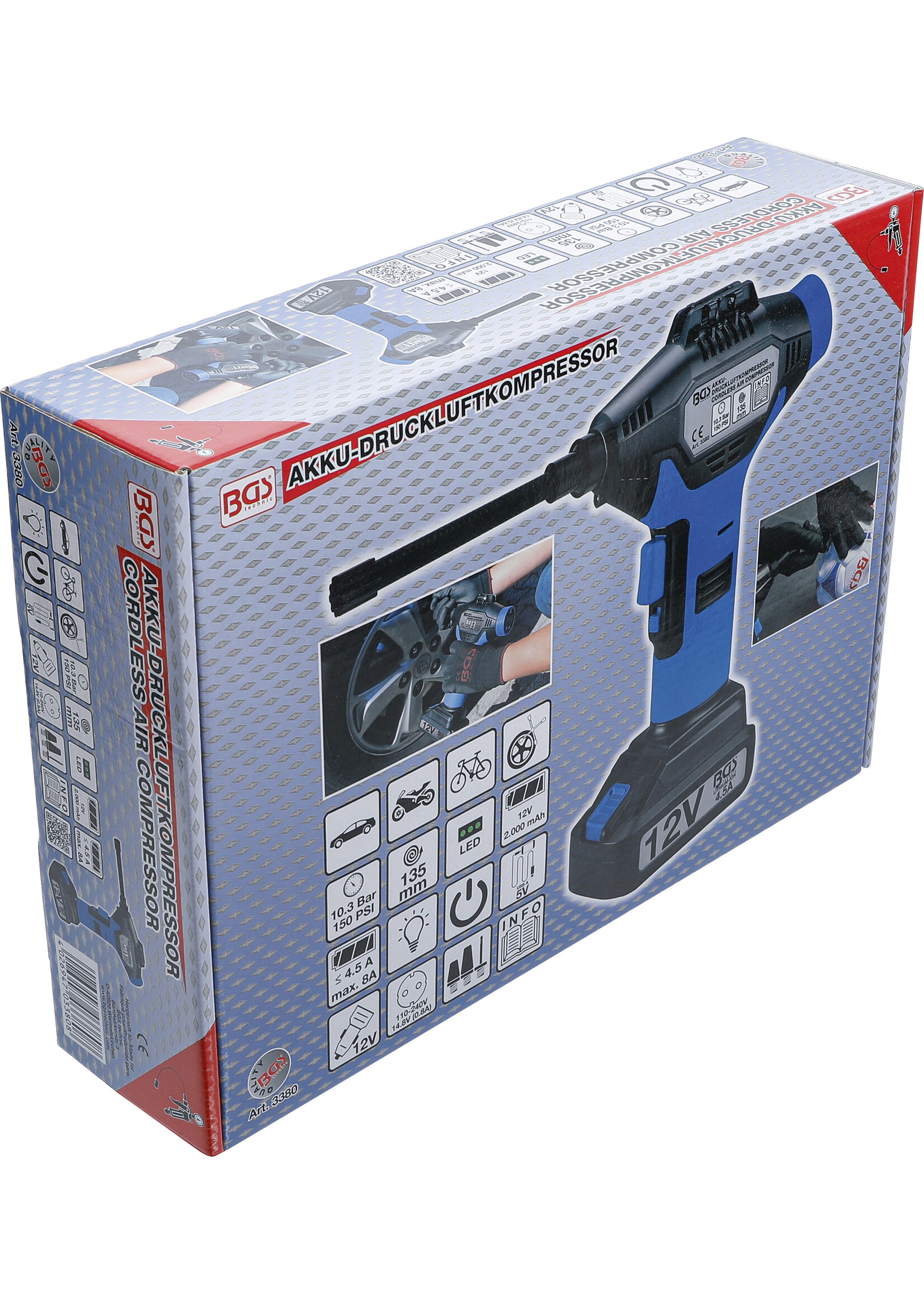 BGS Cordless aircompressor