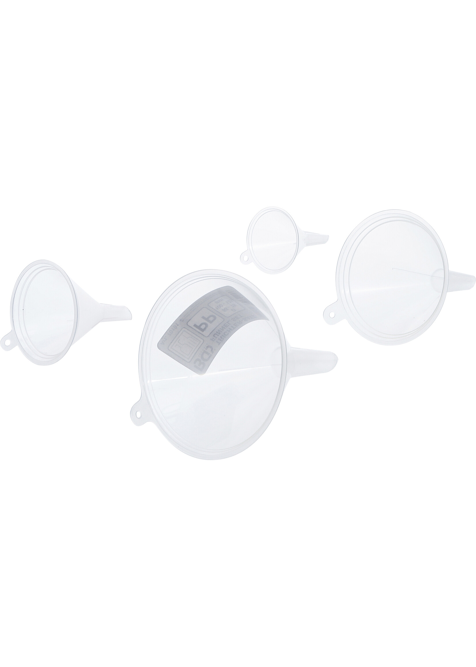 BGS Trechter set | voedselveilig | Ø 55 - 125 mm | 4-delig