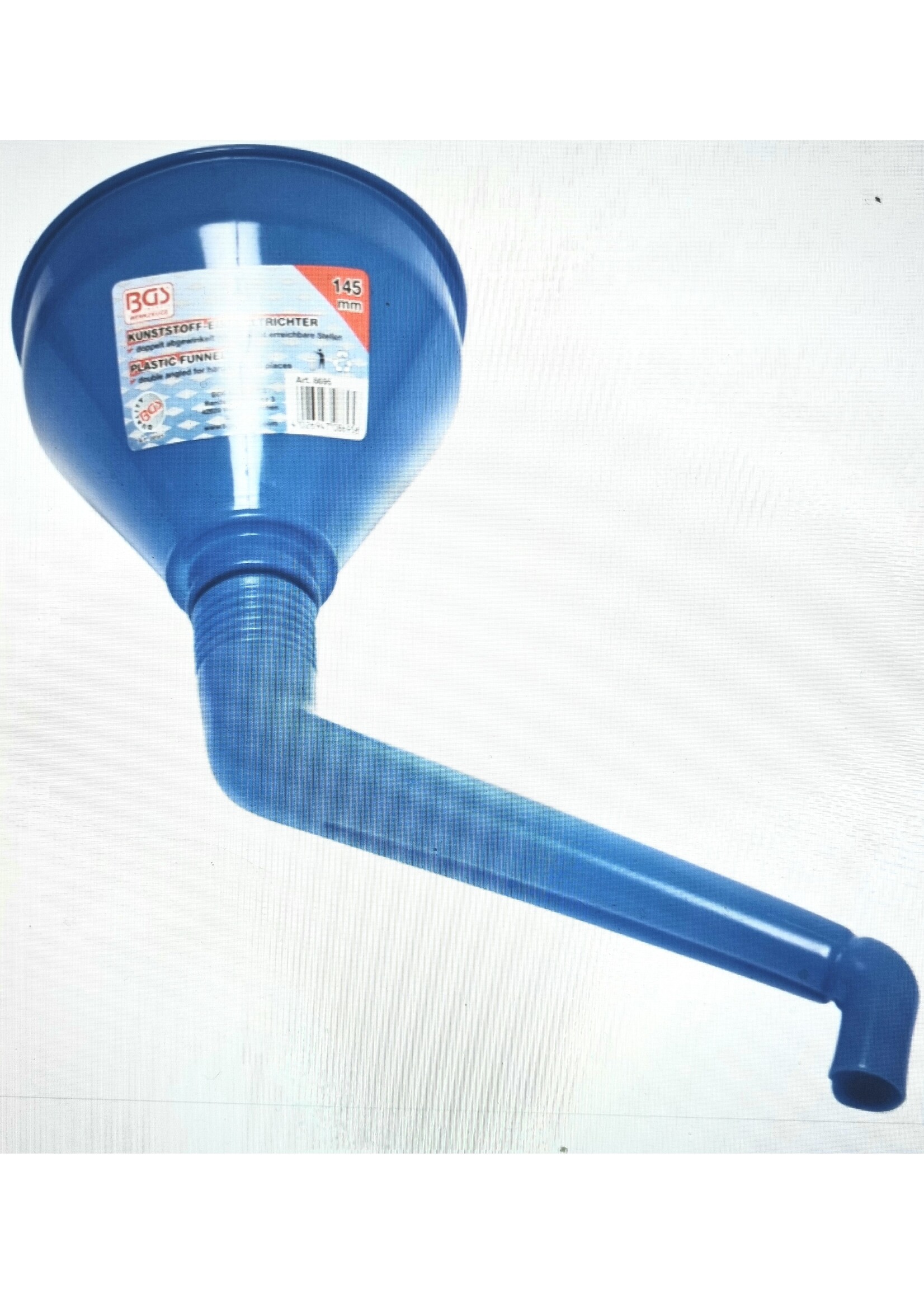 BGS Schuine olietrechter| brandstoftrechter |2 hoekig model | Ø 145 mm