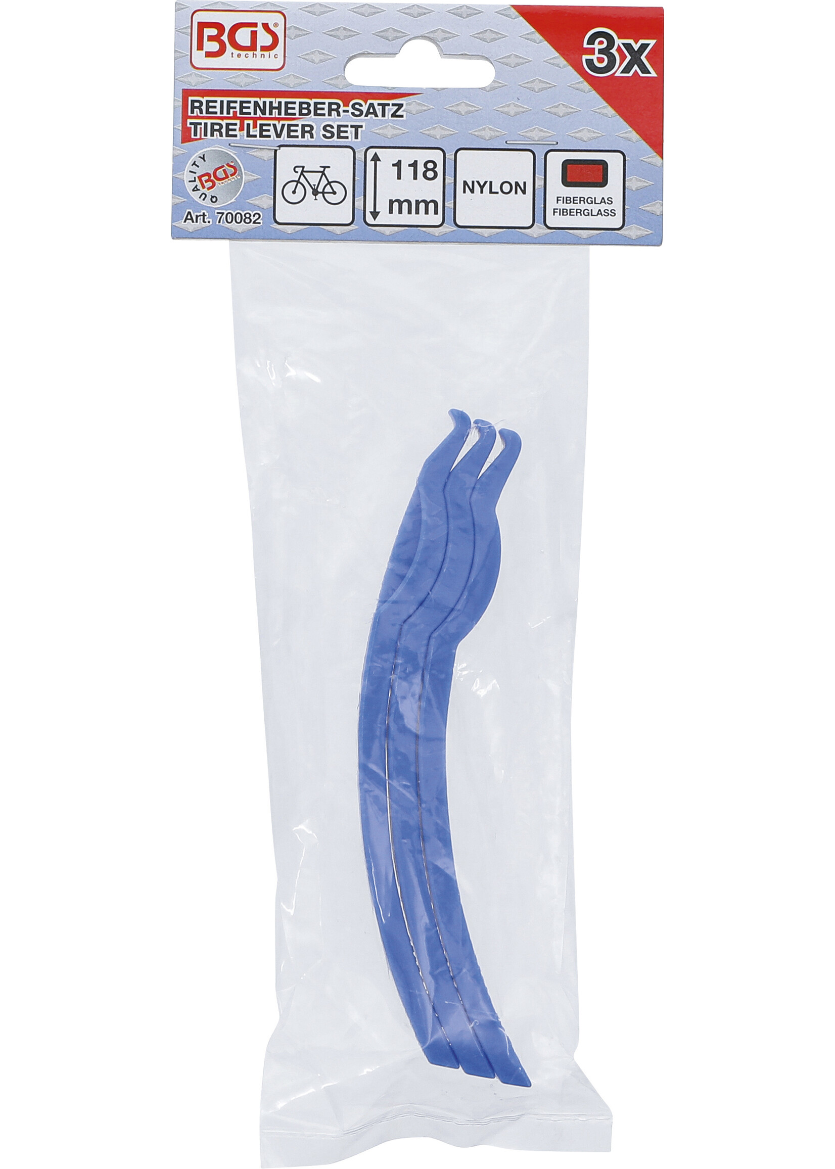 BGS  Bandenlichters blauwe set van 3 stuks | bandenafnemers glasvezel versterkt nylon