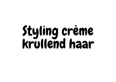 Styling crème krullend haar